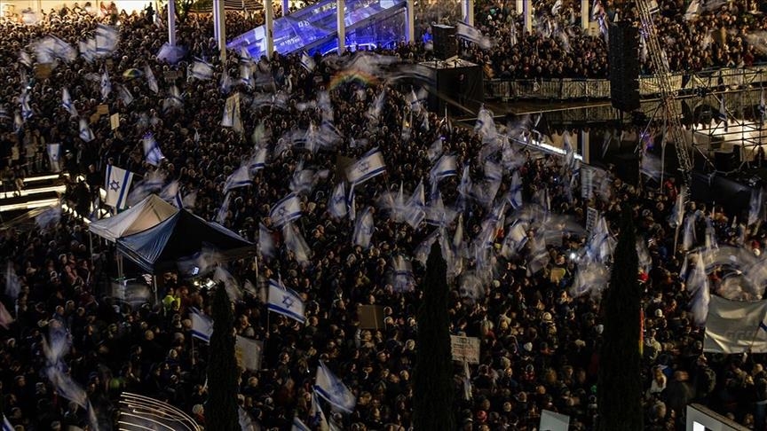 Lebih Dari 80.000 Orang Turun Ke Jalan Memprotes Pemerintahan PM Benyamin Netanyahu